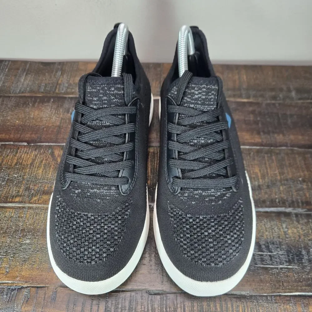 Vessi Weekend Sneaker Womens Size 8 Waterproof Shoes Asphalt Black White Mens 7